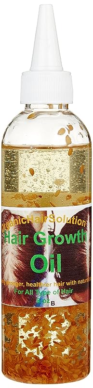 HAIR GROWTH TREATMENT OIL with Peppermint Oil, Tea Tree Oil, Argan oil, Jojoba seed, Avocado oil, Castor oil, Sweet Almond, Vitamin E Oil for Scalp and Hair - Organic Hair Solution, LLC