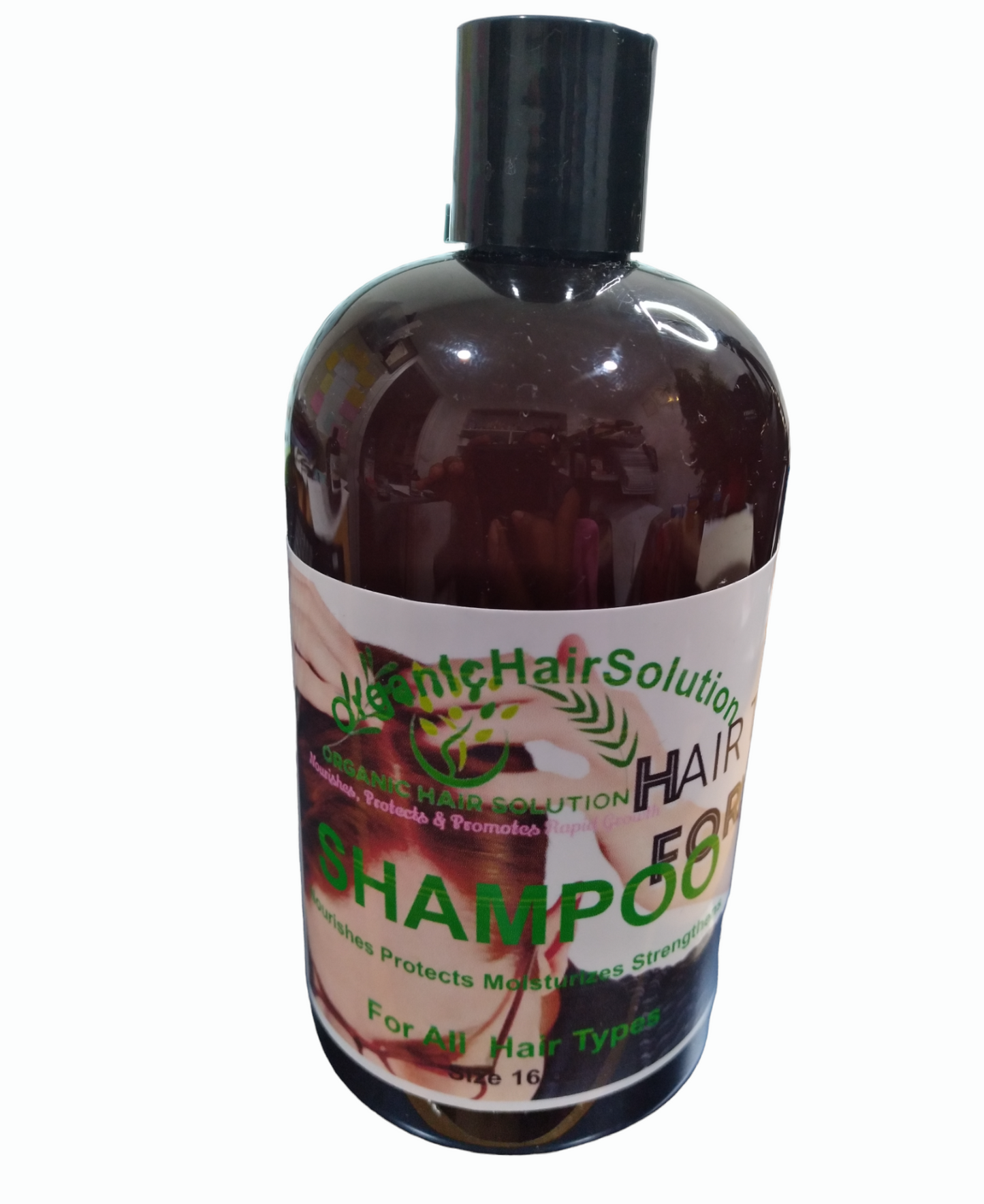 Organic Shampoo (MEN) With Aloe vera-Vitamin E- Rose Hips-Hemp-Castor Oil-Tea Tree- Argan- Macadamia- Coconut & Jojoba Extract - Organic Hair Solution, LLC