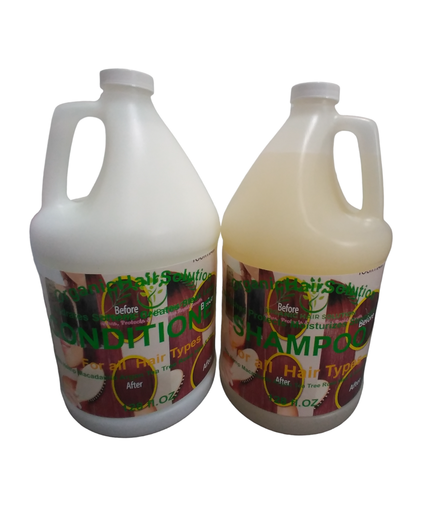 WHOLESALE-HAIR CARE-PRIVATE LABELS- (4 Gallons) SHAMPOO-CONDITIONER- Hair GROWTH OIL-GROWTH SERUM-with Peppermint Oil, Tea Tree Oil, Argan oil, Jojoba seed, Avocado oil, Castor oil, Sweet Almond, Vitamin E Oil for Scalp and Hair - Organic Hair Solution, LLC