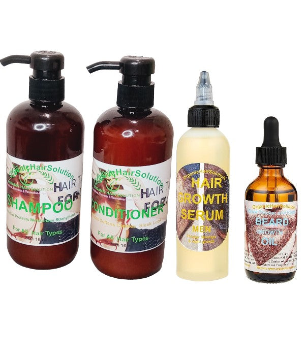 organic hair solution natural products' hair regrowth set