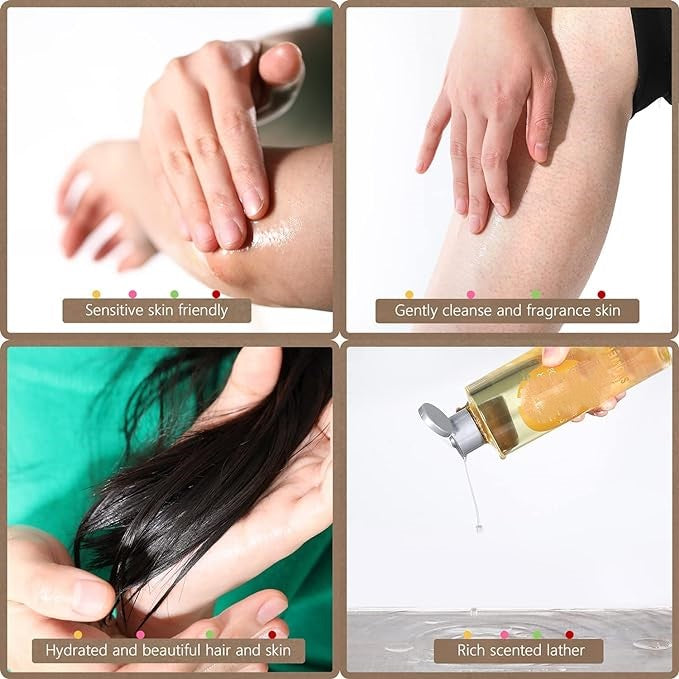 Nourishing Body Oil- (Jasmine Scent) Vegan Skin Moisturizer- Anti Aging- Bath- Massage - Natural Plant-Based Oil-Moisturizes Your Skin - Organic Hair Solution, LLC