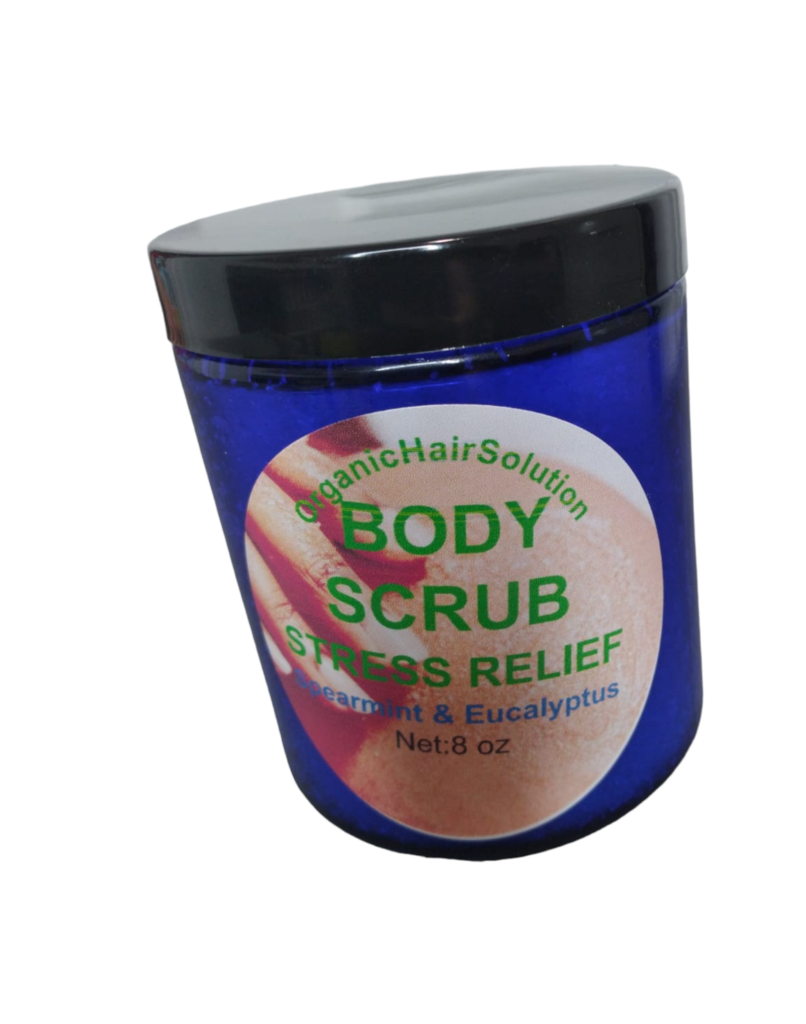 BODY SCRUB-Stress Relief with Eucalyptus & Spearmint - Organic Hair Solution, LLC