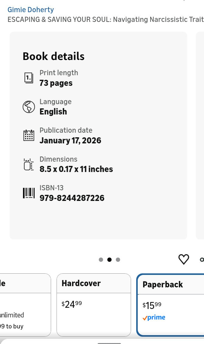 ESCAPING & SAVING YOUR SOUL: Navigating Narcissistic Traits - Organic Hair Solution, LLC