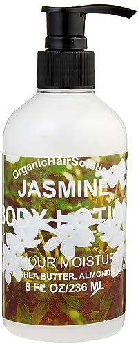 Body Lotion (Jasmine scent )- Soothing Aloe Vera and Rich Emollients to Nourish Dry Skin, Non-Greasy & Non-Comedogenic-Daily Moisturizing - Organic Hair Solution, LLC