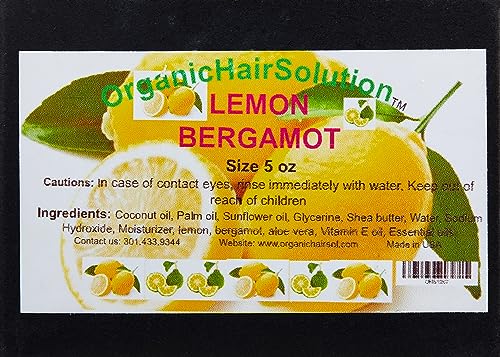 LEMON BERGAMOT ALOE VERA SOAP - Organic Hair Solution, LLC