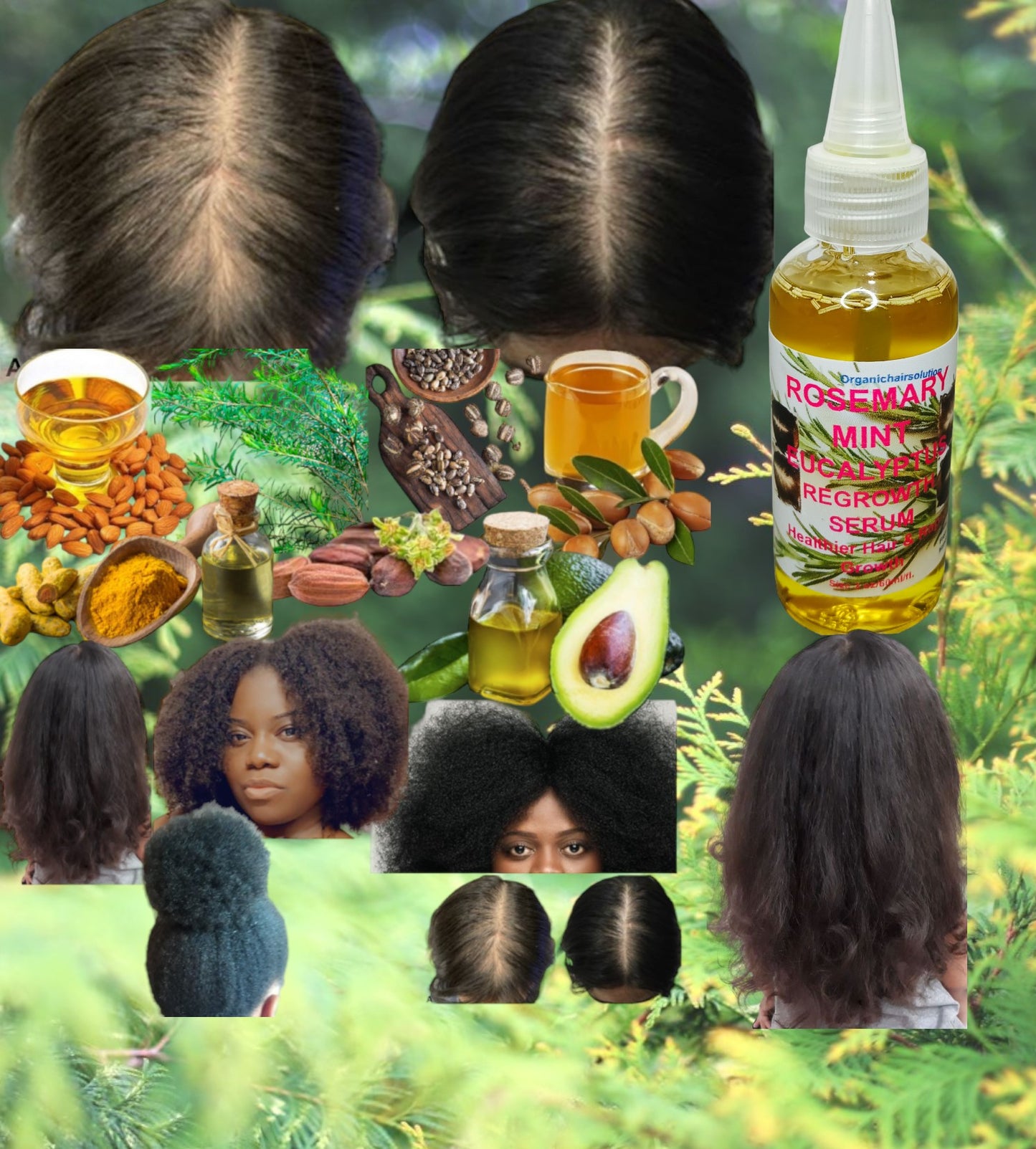 Wholesale-Rosemary Mint Scalp & Hair Strengthening Oil- for Split Ends and Dry Scalp  (pack 48) - Organic Hair Solution, LLC