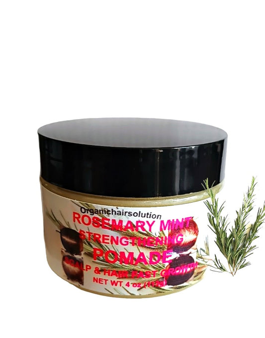 Organics Rosemary Mint Strengthening Hair Pomade, Grease for Thick, Straight, Curly, Wavy, Thin Hair, Women, Men, Kids-Scalp & Hair Treatment