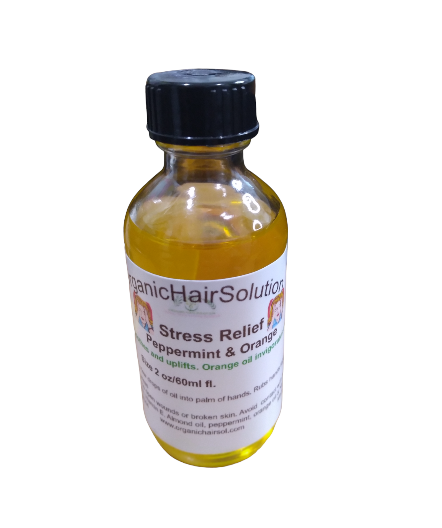 STRESS RELIEF- With peppermint & Orange - Organic Hair Solution, LLC
